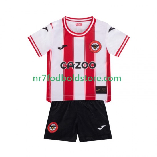 Trøje Brentford Børn Hjemmebane Fodboldsæt 2025-2026 Kortærmet