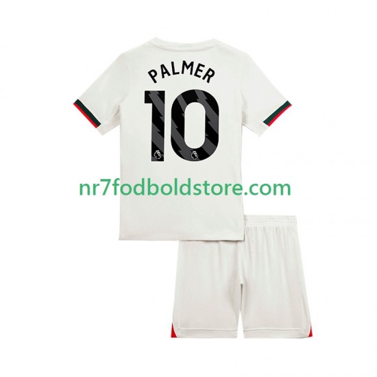 Chelsea Trøje Cole Palmer 10 Børn Udebane Fodboldsæt 2025-2026 Kortærmet