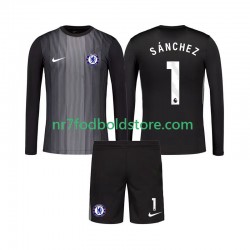 Chelsea Trøje Robert Sanchez 1 Målmand Børn Hjemmebane Fodboldsæt 2025-2026 Langærmet