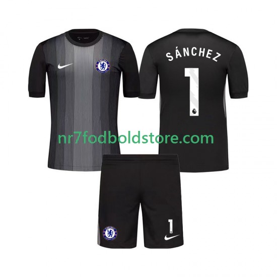 Chelsea Trøje Robert Sanchez 1 Målmand Børn Hjemmebane Fodboldsæt 2025-2026 Kortærmet
