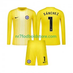 Chelsea Trøje Robert Sanchez 1 Målmand Børn 3. Valg Fodboldsæt 2025-2026 Langærmet