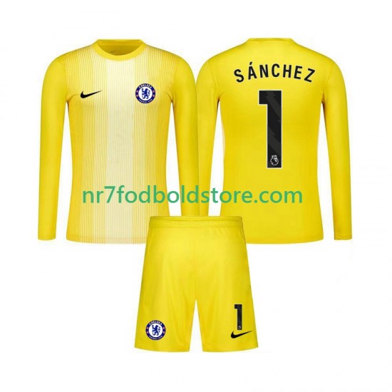 Chelsea Trøje Robert Sanchez 1 Målmand Børn 3. Valg Fodboldsæt 2025-2026 Langærmet
