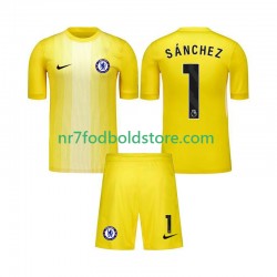 Chelsea Trøje Robert Sanchez 1 Målmand Børn 3. Valg Fodboldsæt 2025-2026 Kortærmet
