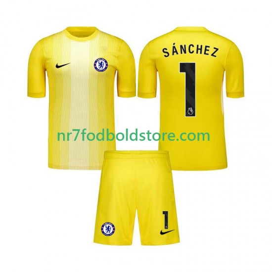 Chelsea Trøje Robert Sanchez 1 Målmand Børn 3. Valg Fodboldsæt 2025-2026 Kortærmet