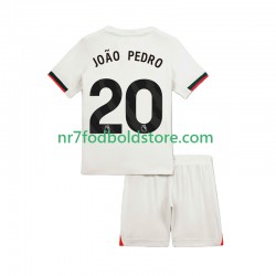 Chelsea Trøje Joao Pedro 20 Børn Udebane Fodboldsæt 2025-2026 Kortærmet
