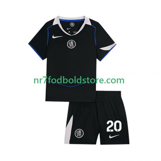 Chelsea Trøje Joao Pedro 20 Børn 3. Valg Fodboldsæt 2025-2026 Kortærmet