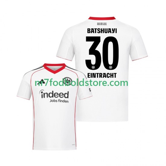 Eintracht Frankfurt Trøje Michy Batshuayi 30 Mænd Udebane Fodboldsæt 2025-2026 Kortærmet