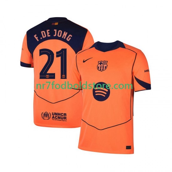 FC Barcelona Trøje Frenkie de Jong 21 UCL Mænd 3. Valg Fodboldsæt 2025-2026 Kortærmet