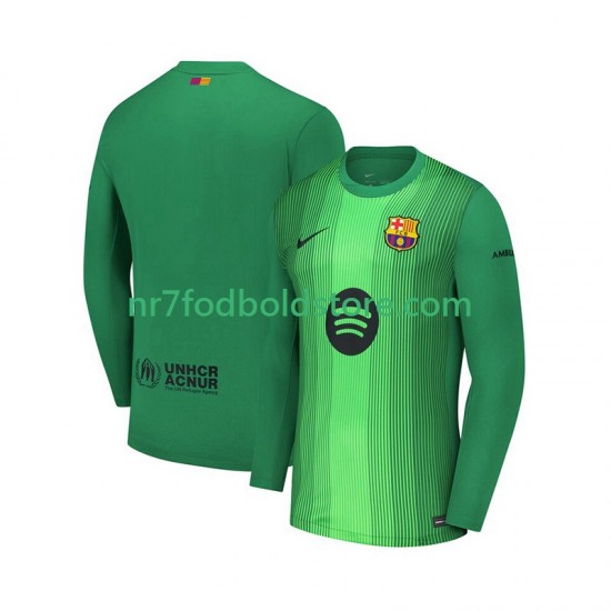 FC Barcelona Trøje Målmand Mænd Hjemmebane Fodboldsæt 2025-2026 Langærmet