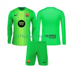 FC Barcelona Trøje Målmand Børn Hjemmebane Fodboldsæt 2025-2026 Langærmet