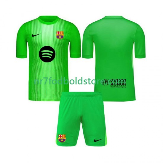FC Barcelona Trøje Målmand Børn Hjemmebane Fodboldsæt 2025-2026 Kortærmet