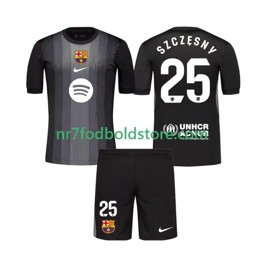 FC Barcelona Trøje Szczesny 25 Målmand Børn 3. Valg Fodboldsæt 2025-2026 Kortærmet