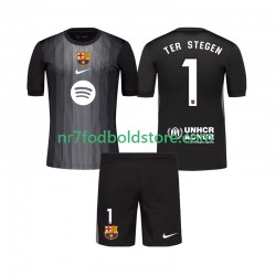FC Barcelona Trøje Ter Stegen 1 Målmand Børn 3. Valg Fodboldsæt 2025-2026 Kortærmet
