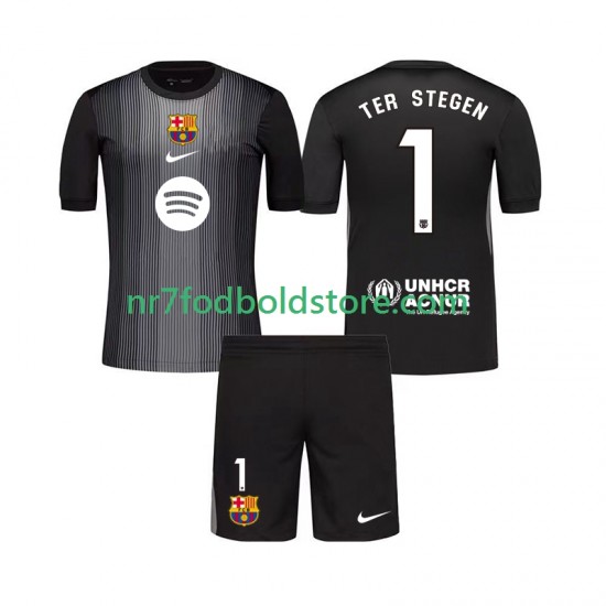 FC Barcelona Trøje Ter Stegen 1 Målmand Børn 3. Valg Fodboldsæt 2025-2026 Kortærmet