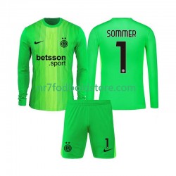 Inter Milan Trøje Yann Sommer 1 Målmand Børn 3. Valg Fodboldsæt 2025-2026 Langærmet