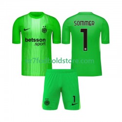 Inter Milan Trøje Yann Sommer 1 Målmand Børn 3. Valg Fodboldsæt 2025-2026 Kortærmet