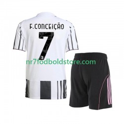 Juventus Trøje Francisco Conceicao 7 Børn Hjemmebane Fodboldsæt 2025-2026 Kortærmet