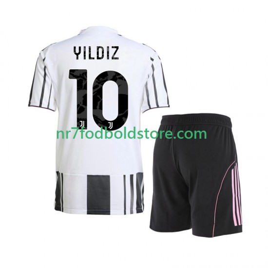 Juventus Trøje Kenan Yildiz 10 Børn Hjemmebane Fodboldsæt 2025-2026 Kortærmet