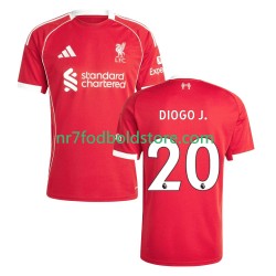 Liverpool Trøje Diogo Jota 20 Mænd Hjemmebane Fodboldsæt 2025-2026 Kortærmet