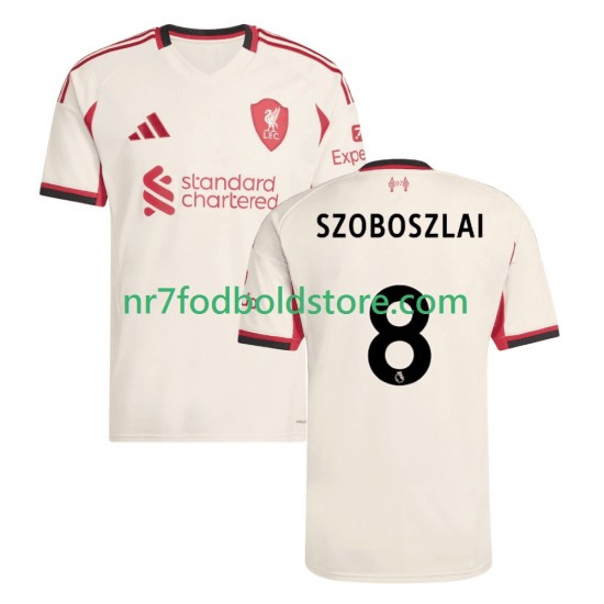Liverpool Trøje Dominik Szoboszlai 8 Mænd Udebane Fodboldsæt 2025-2026 Kortærmet