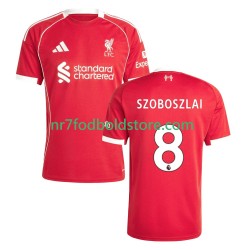 Liverpool Trøje Dominik Szoboszlai 8 Mænd Hjemmebane Fodboldsæt 2025-2026 Kortærmet