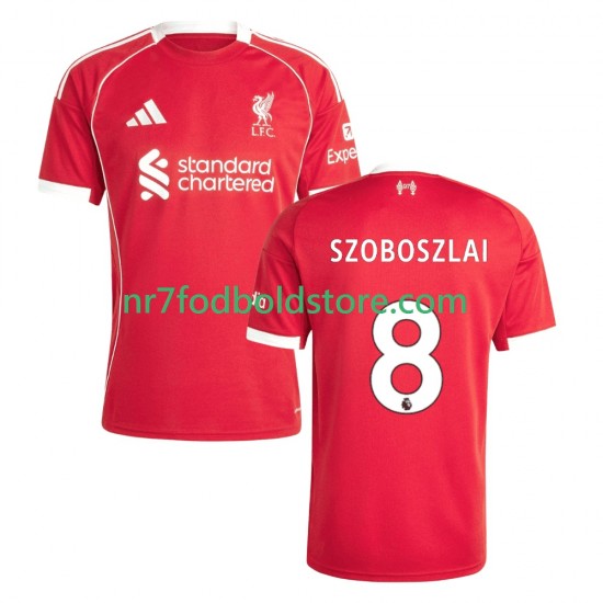 Liverpool Trøje Dominik Szoboszlai 8 Mænd Hjemmebane Fodboldsæt 2025-2026 Kortærmet