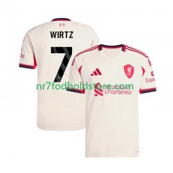 Liverpool Trøje Florian Wirtz 7 Mænd Udebane Fodboldsæt 2025-2026 Kortærmet