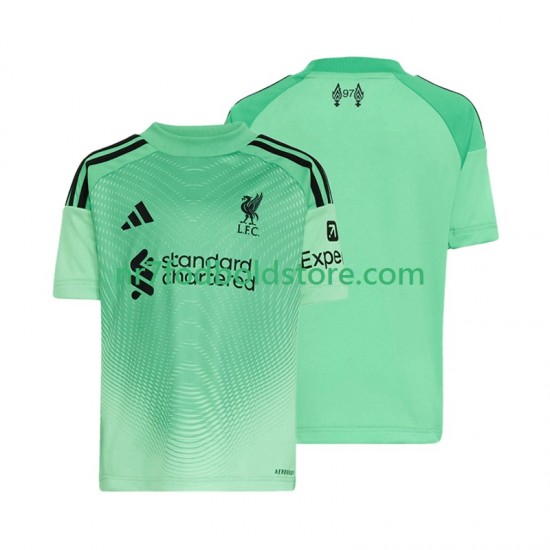 Liverpool Trøje Målmand Mænd Hjemmebane Fodboldsæt 2025-2026 Kortærmet