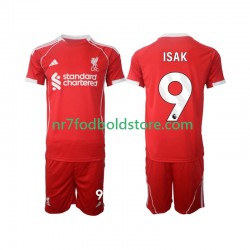 Liverpool Trøje ISAK 9 Børn Hjemmebane Fodboldsæt 2025-2026 Kortærmet