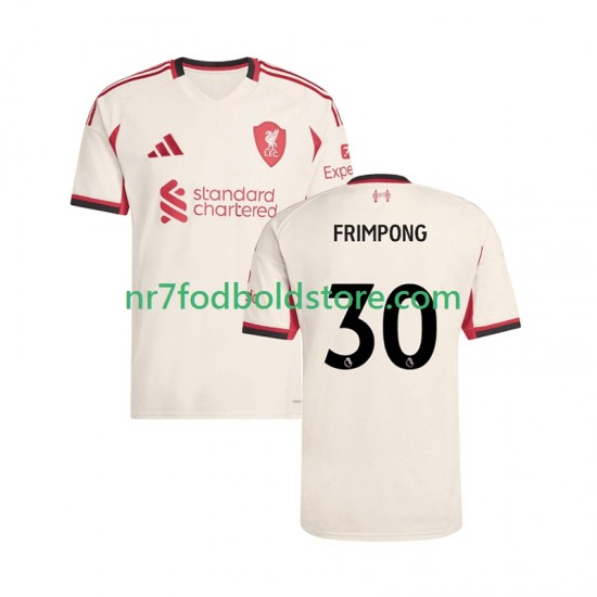 Liverpool Trøje Jeremie Frimpong 30 Mænd Udebane Fodboldsæt 2025-2026 Kortærmet