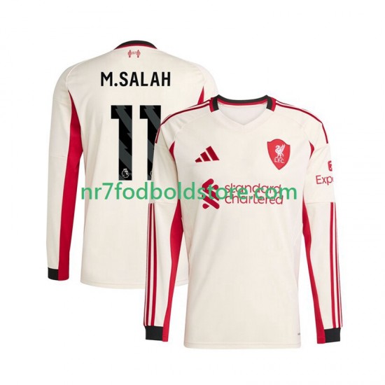 Liverpool Trøje Mohamed Salah 11 Mænd Udebane Fodboldsæt 2025-2026 Langærmet