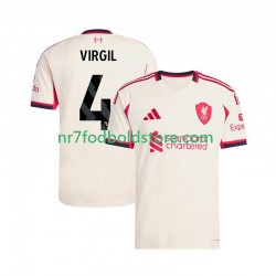 Liverpool Trøje Virgil van Dijk 4 Mænd Udebane Fodboldsæt 2025-2026 Kortærmet