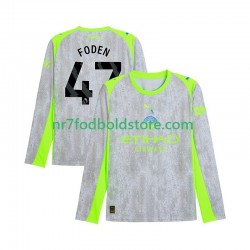 Manchester City Trøje Phil Foden 47 Mænd 3. Valg Fodboldsæt 2025-2026 Langærmet
