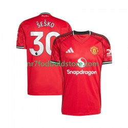 Manchester United Trøje Benjamin Sesko 30 Mænd Hjemmebane Fodboldsæt 2025-2026 Kortærmet