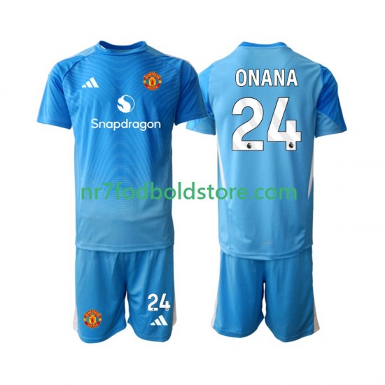Manchester United Trøje Andre Onana 24 Målmand Børn Hjemmebane Fodboldsæt 2025-2026 Kortærmet