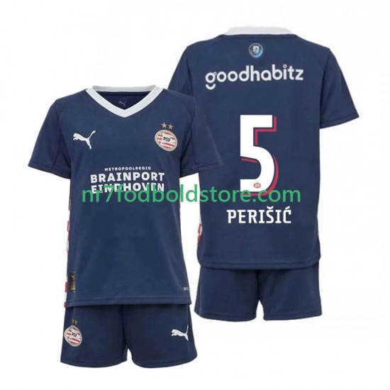 PSV Eindhoven Trøje Ivan Perisic 5 Børn Udebane Fodboldsæt 2025-2026 Kortærmet