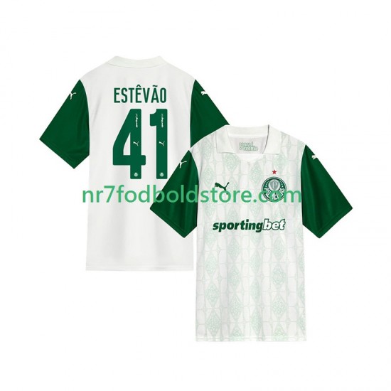 Palmeiras Trøje Estevao 41 Mænd Udebane Fodboldsæt 2025-2026 Kortærmet