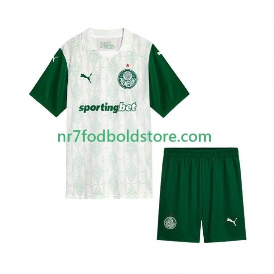 Palmeiras Trøje Børn Udebane Fodboldsæt 2025-2026 Kortærmet
