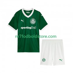 Palmeiras Trøje Børn Hjemmebane Fodboldsæt 2025-2026 Kortærmet