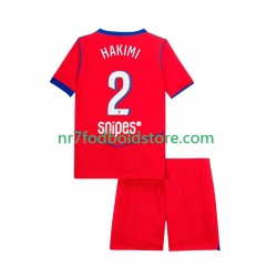 Paris Saint-Germain Trøje Achraf Hakimi 2 Børn 3. Valg Fodboldsæt 2025-2026 Kortærmet