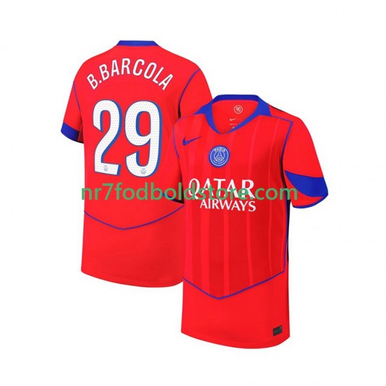 Paris Saint-Germain Trøje Bradley Barcola 29 Mænd 3. Valg Fodboldsæt 2025-2026 Kortærmet
