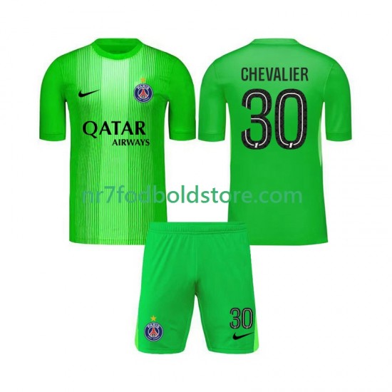 Paris Saint-Germain Trøje Lucas Chevalier 30 Målmand Børn Udebane Fodboldsæt 2025-2026 Kortærmet