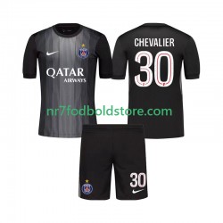 Paris Saint-Germain Trøje Lucas Chevalier 30 Målmand Børn Hjemmebane Fodboldsæt 2025-2026 Kortærmet