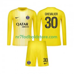 Paris Saint-Germain Trøje Lucas Chevalier 30 Målmand Børn 3. Valg Fodboldsæt 2025-2026 Langærmet