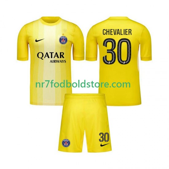 Paris Saint-Germain Trøje Lucas Chevalier 30 Målmand Børn 3. Valg Fodboldsæt 2025-2026 Kortærmet