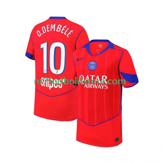 Paris Saint-Germain Trøje Ousmane Dembele 10 Mænd 3. Valg Fodboldsæt 2025-2026 Kortærmet