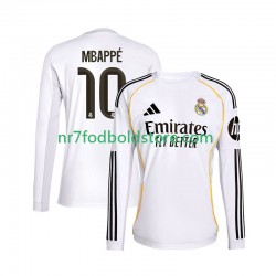 Real Madrid Trøje Mbappé Kylian 10 Mænd Hjemmebane Fodboldsæt 2025-2026 Langærmet