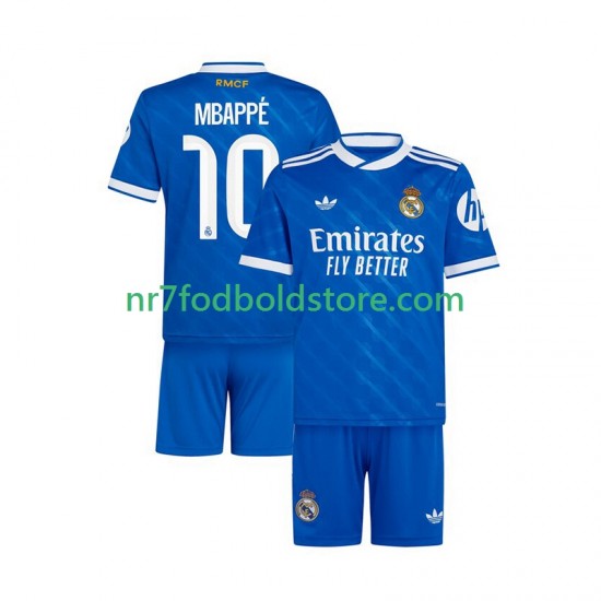 Real Madrid Trøje Mbappé Kylian 10 Børn 3. Valg Fodboldsæt 2025-2026 Kortærmet