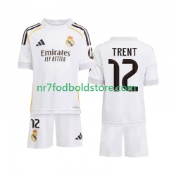 Real Madrid Trøje Trent Alexander-Arnold 12 Børn Hjemmebane Fodboldsæt 2025-2026 Kortærmet