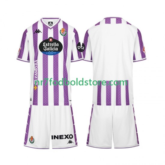 Real Valladolid Trøje Børn Hjemmebane Fodboldsæt 2025-2026 Kortærmet